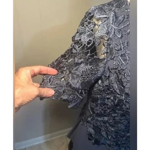 JJs House Formal Dress Wedding Size 12 Blue Gray Stormy - Picture 5 of 8